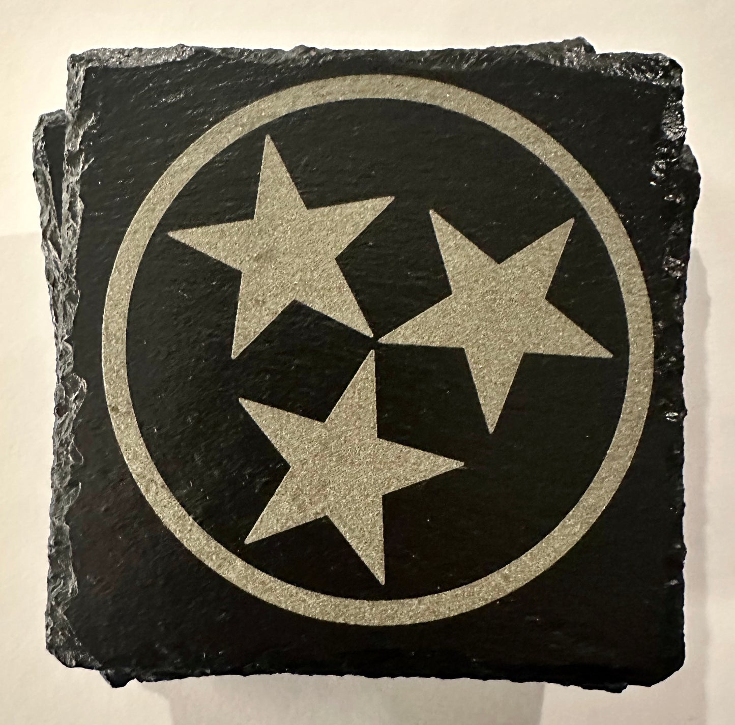 Tennessee Tri-Star- Slate Drink Coasters (Set of 4)
