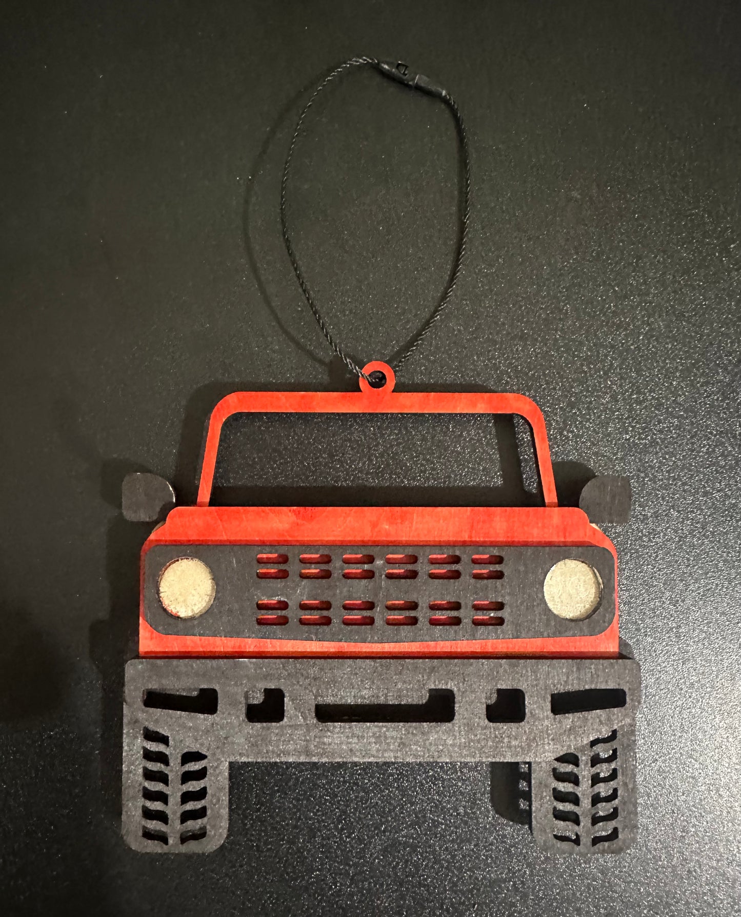 Bronco Ornament with Gift Card Slot in Back