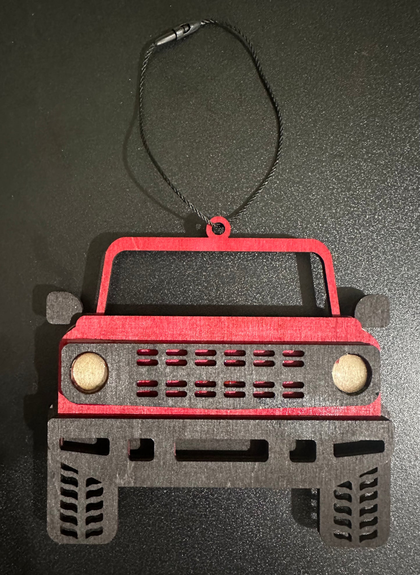 Bronco Ornament with Gift Card Slot in Back