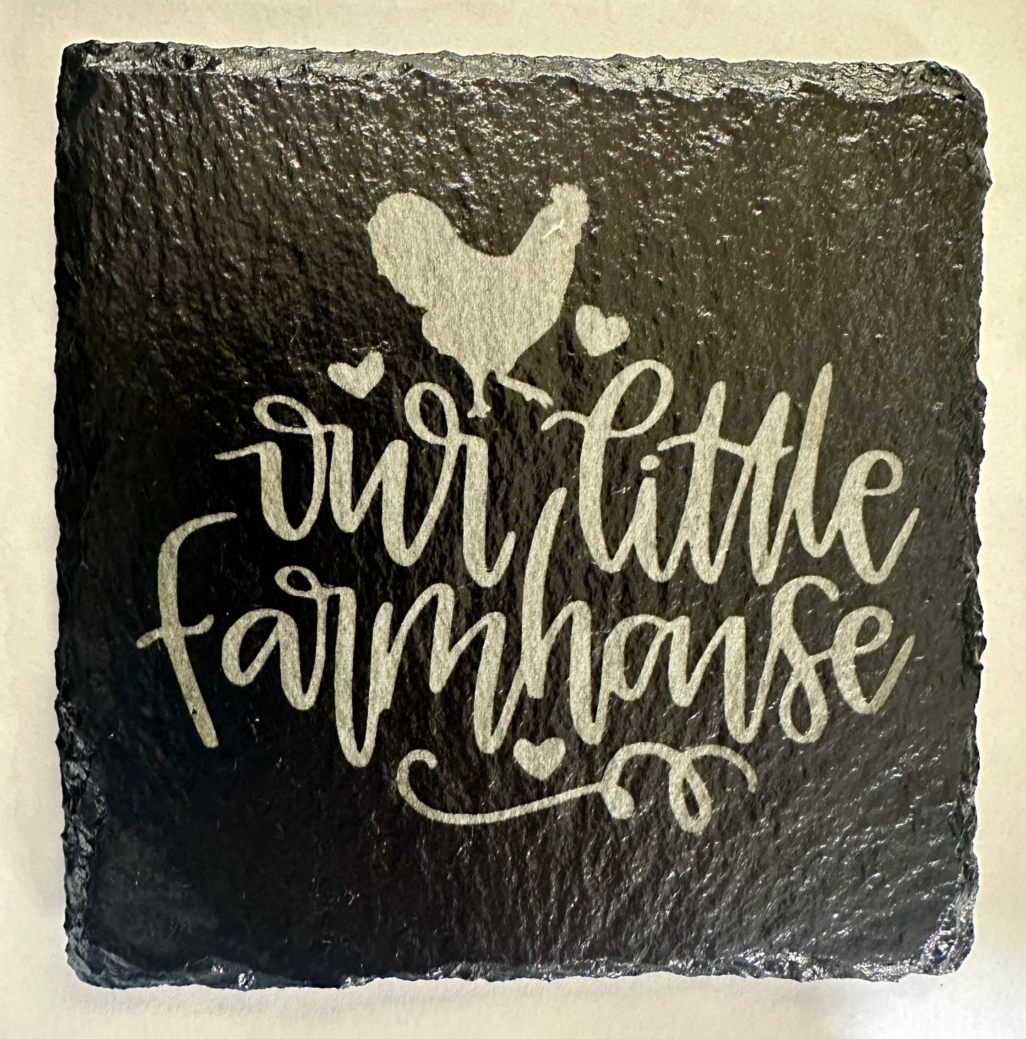 Our Little Farmhouse - Slate Drink Coasters (Set of 4)