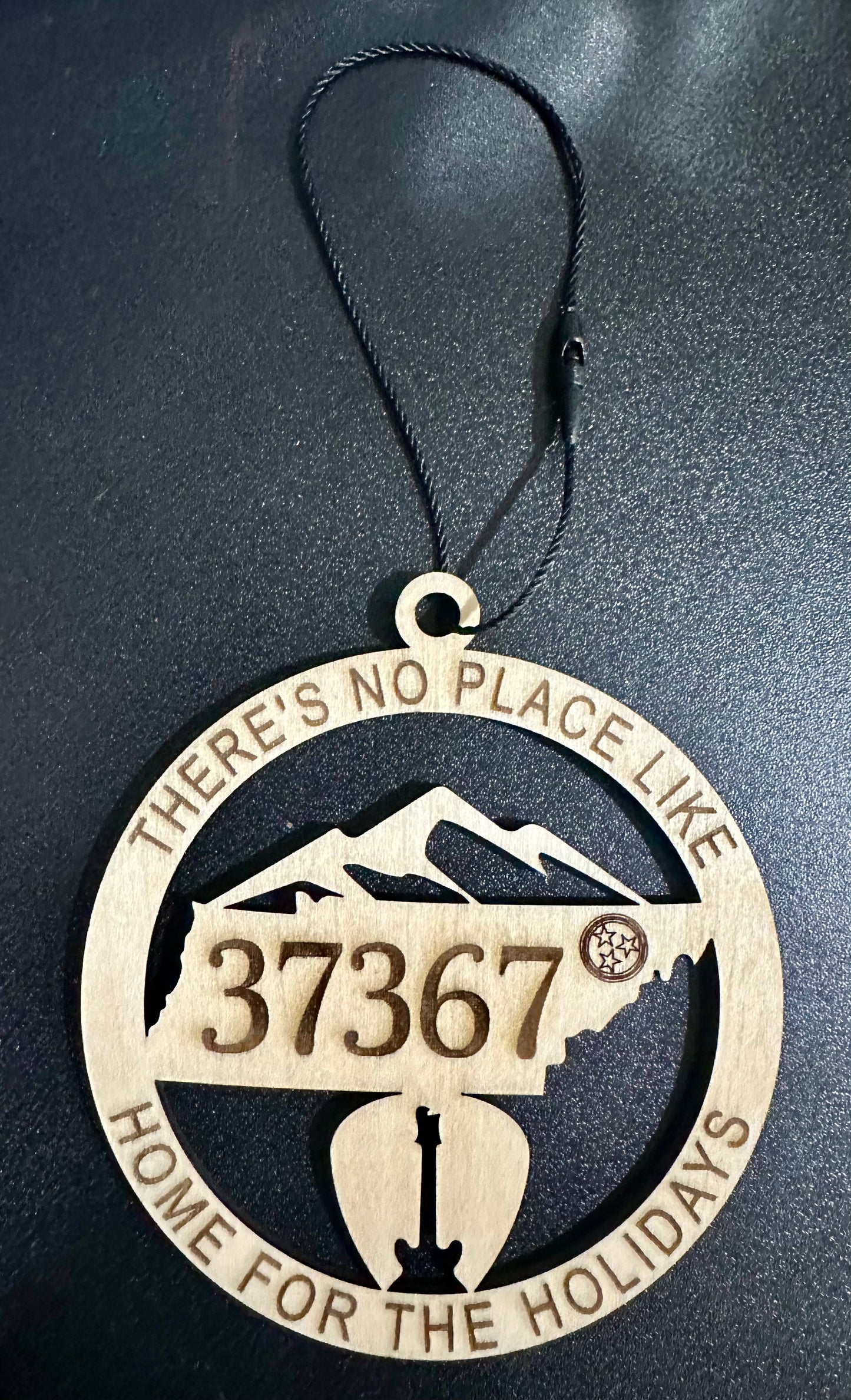 There's No Place Like Home for the Holidays - TENNESSEE Wooden Ornament