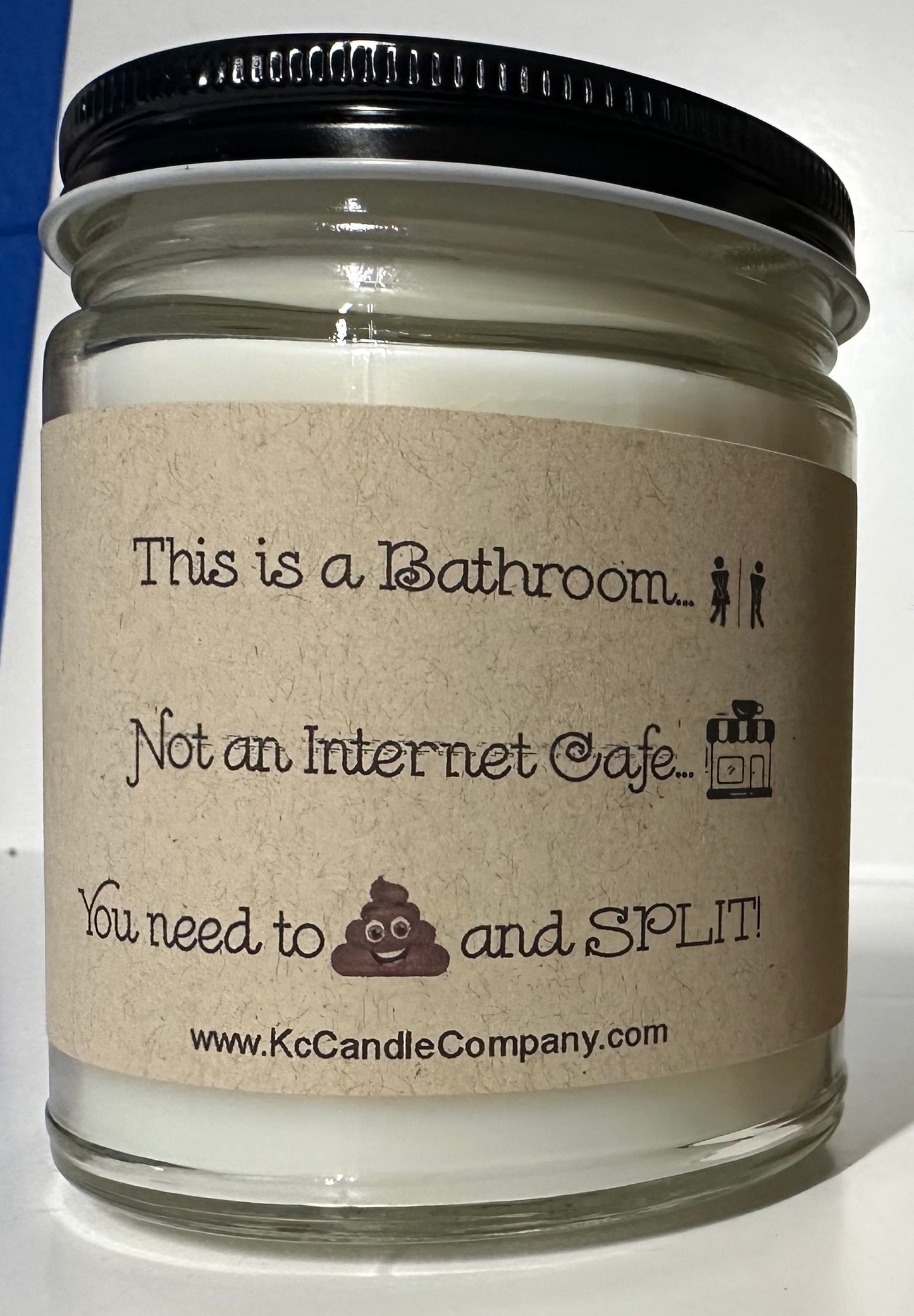 This is a Bathroom.... Not an Internet cafe Candle...