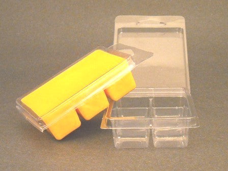 6 Cavity Clam Shell Tart Containers