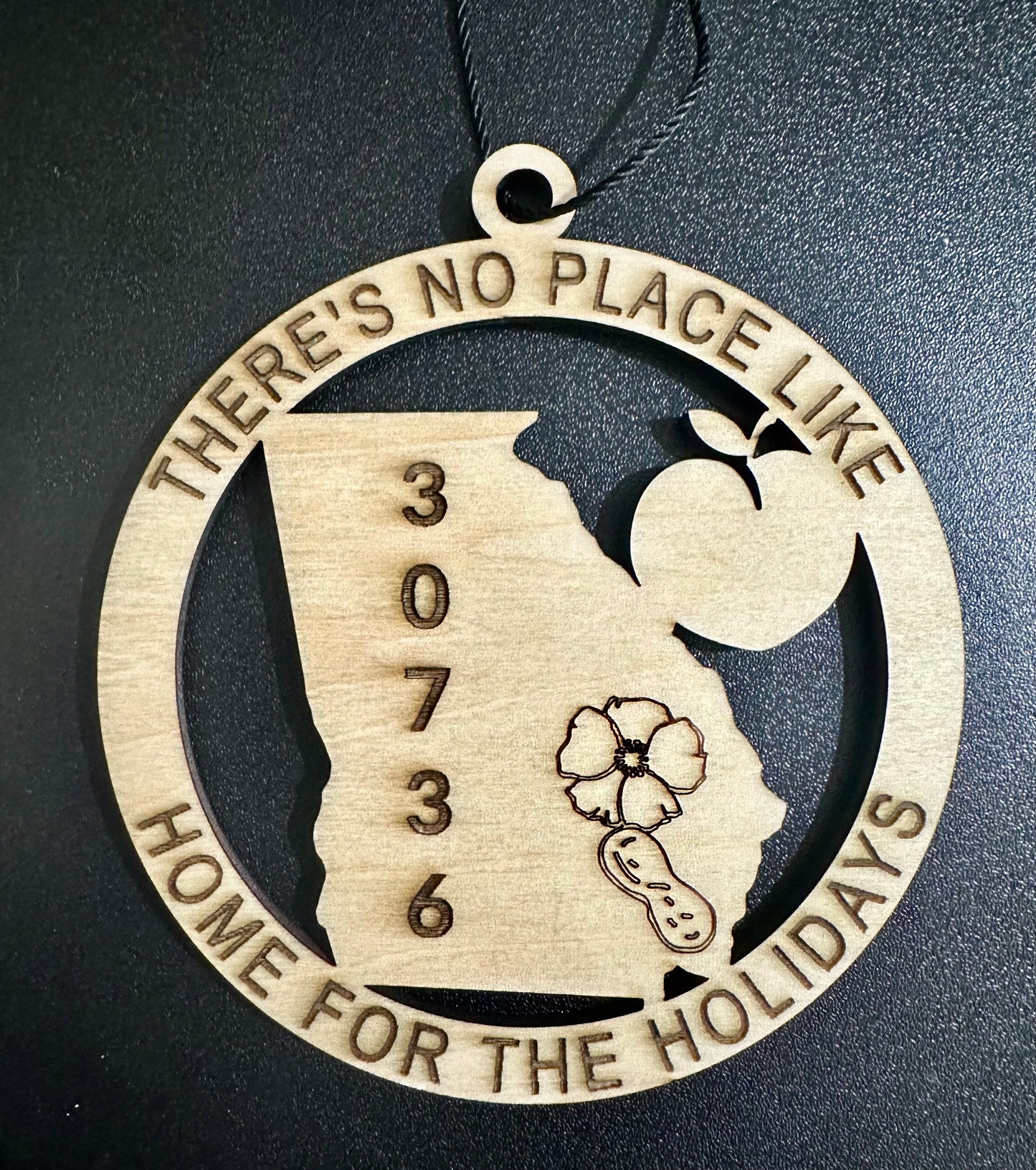 There’s No Place Like Home for the Holidays - GEORGIA Wooden Ornament