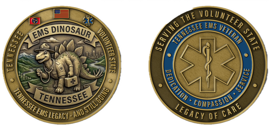Tennessee EMS Legacy Dinosaur Challenge Coin